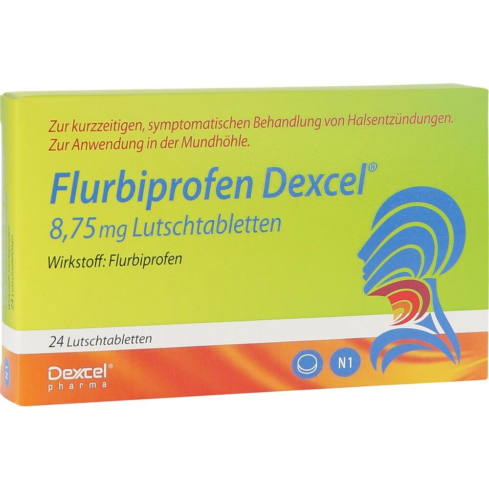 Flurbiprofen Dexcel gegen Halsschmerzen 24 St Lutschtabletten
