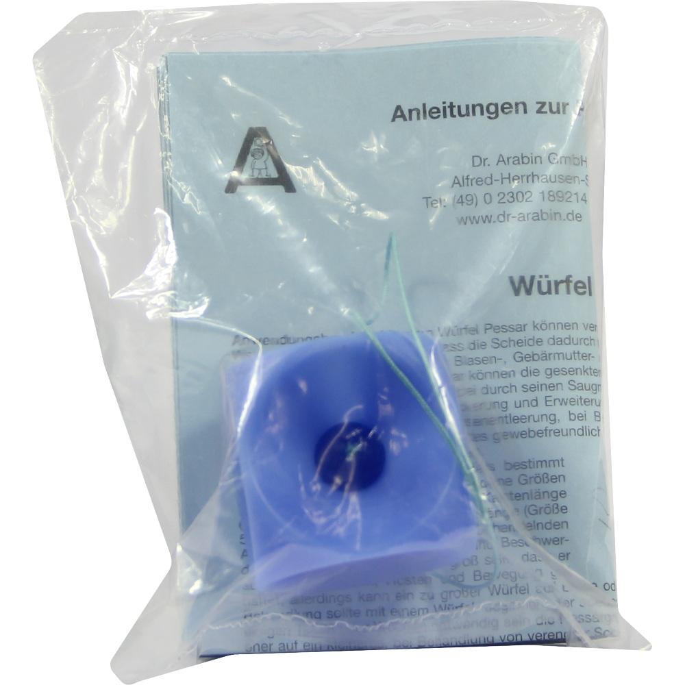 ARABIN Würfel Pessar m.Innenknopf Gr.3 1 St