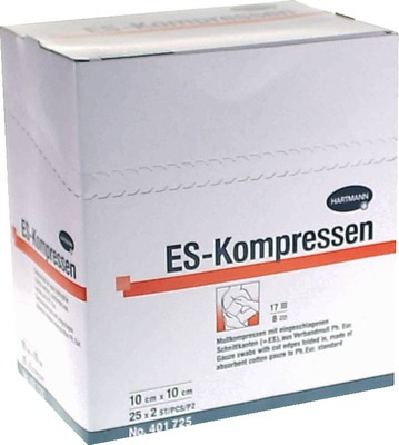 ES-KOMPRESSEN steril 10x10 cm 8fach 25X2 St Kompressen