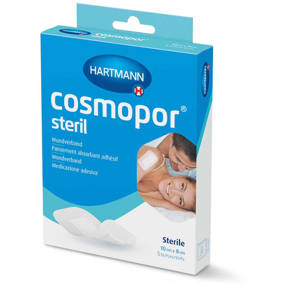 cosmopos steril Wundverband 10x8cm 5 St Pflaster