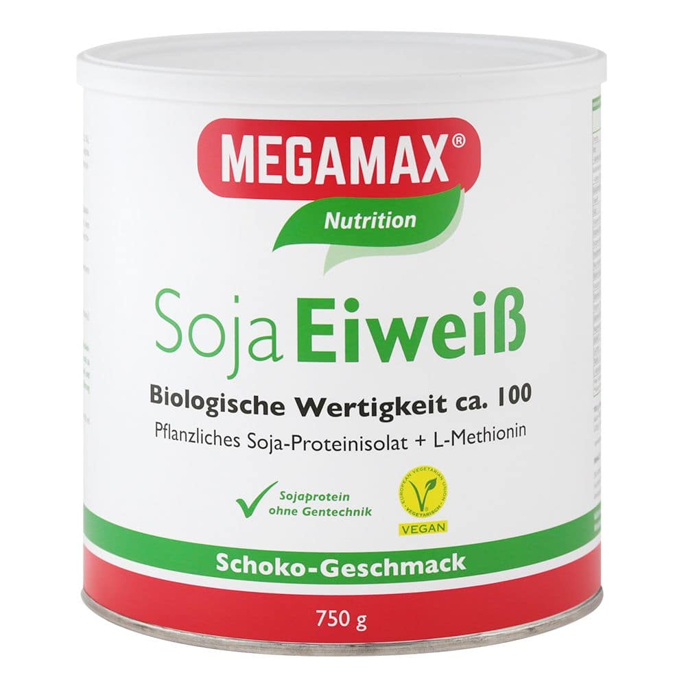 MEGAMAX Soja Eiweiß Schoko Pulver 750 g Pulver