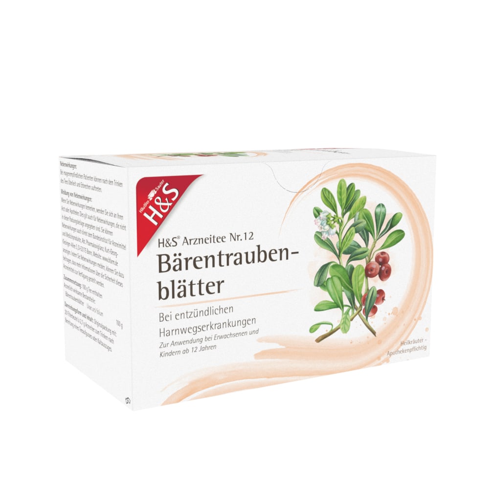 H&S Arzneitee Bärentraubenblätter 20X2.7 g Filterbeutel