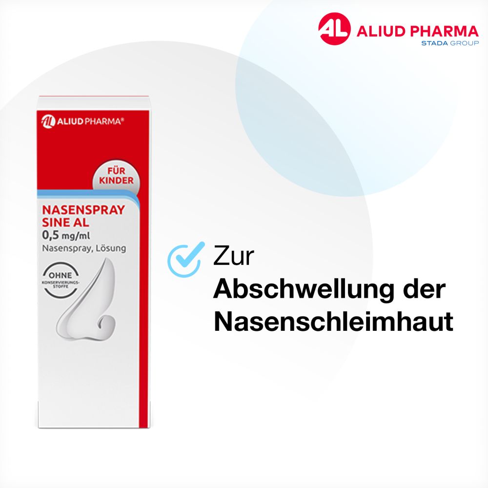 Nasenspray sine AL 0,5 mg / ml bei Schnupfen