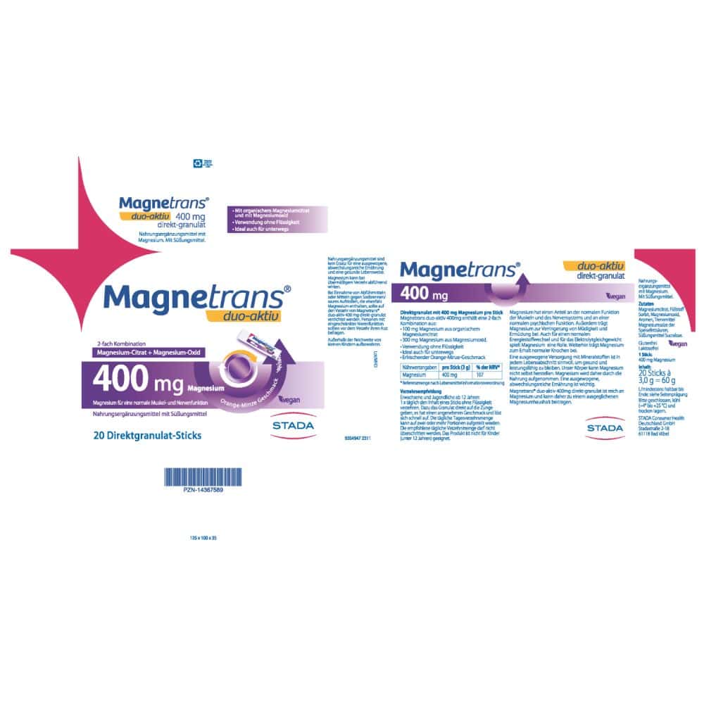 Magnetrans duo-aktiv  20 St Granulat