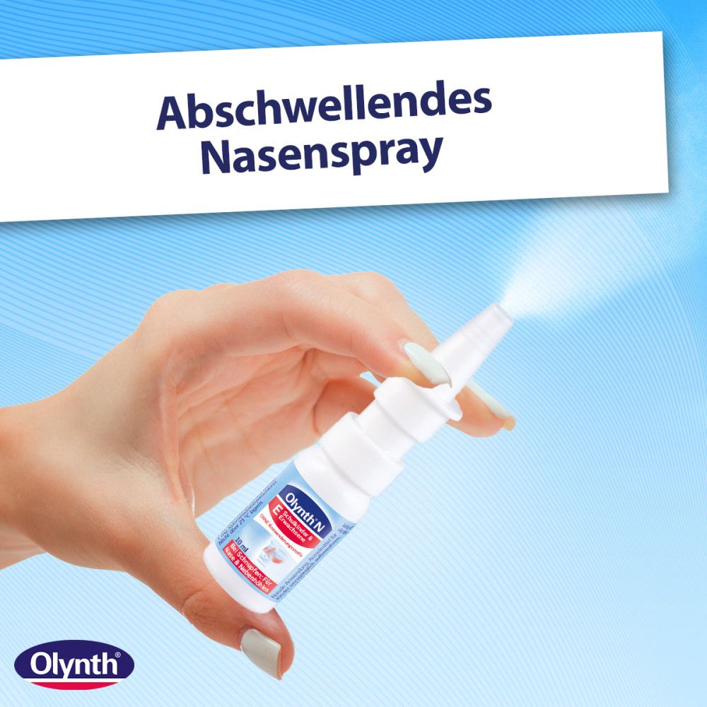 Olynth 0,1% Nasenspray ohne Konservierungsstoffe, Kinder ab 6 & Erwachsene