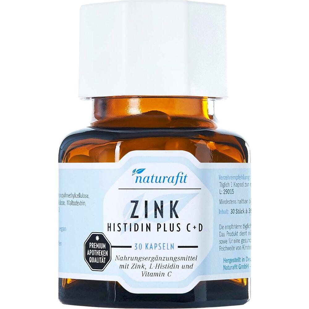 naturafit ZINK HISTIDIN PLUS C + D 30 St Kapseln