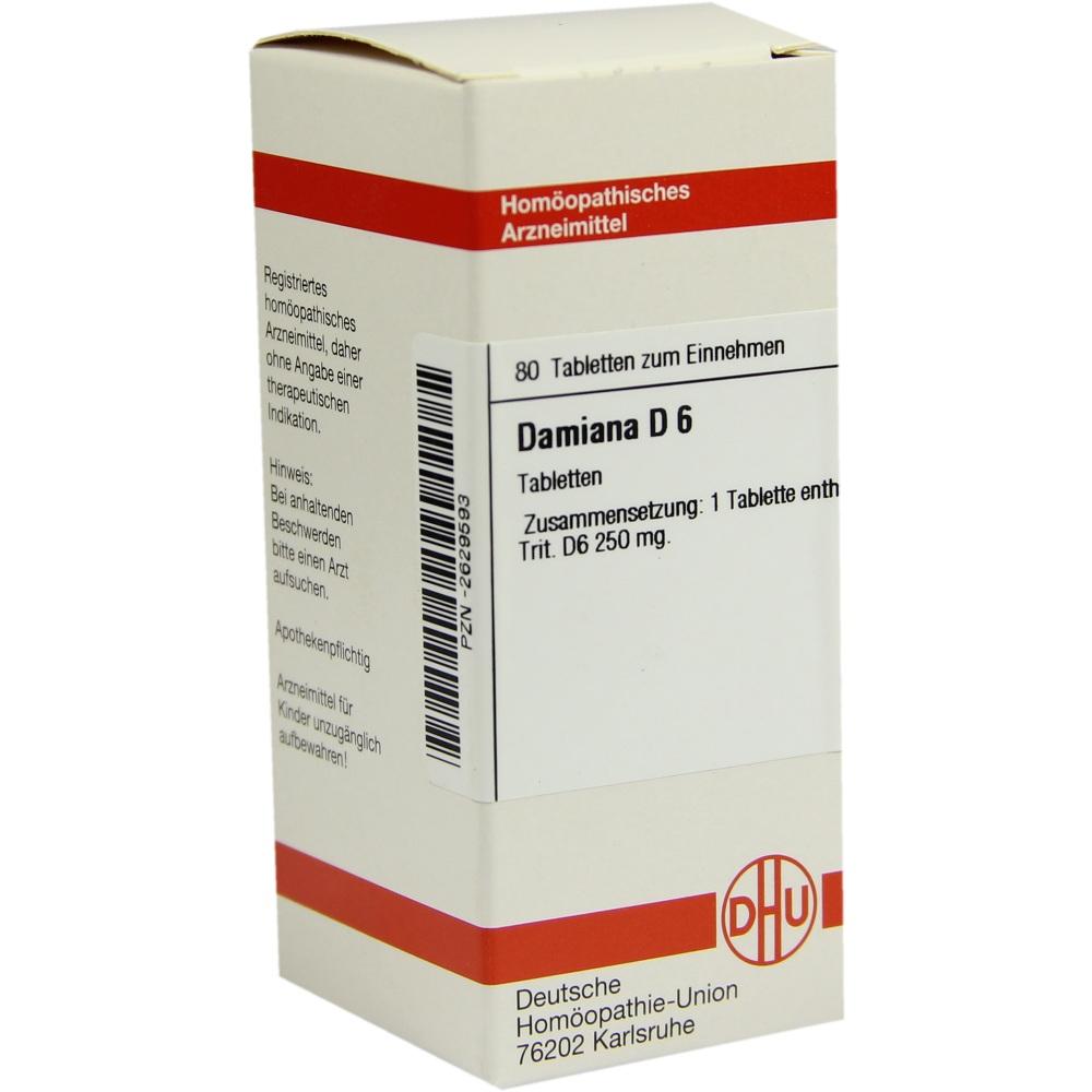 DAMIANA D 6 Tabletten 80 St Tabletten