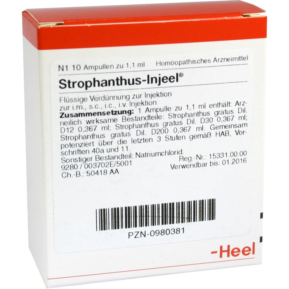 STROPHANTHUS INJEEL Ampullen 10 St Ampullen
