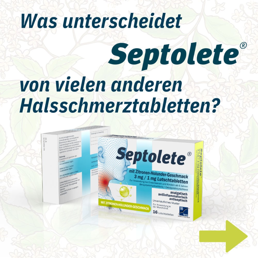 Septolete 3mg/1mg Lutschtabletten 16 St Lutschtabletten