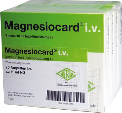 MAGNESIOCARD i.v. Injektionslösung 20X10 ml Injektionslösung