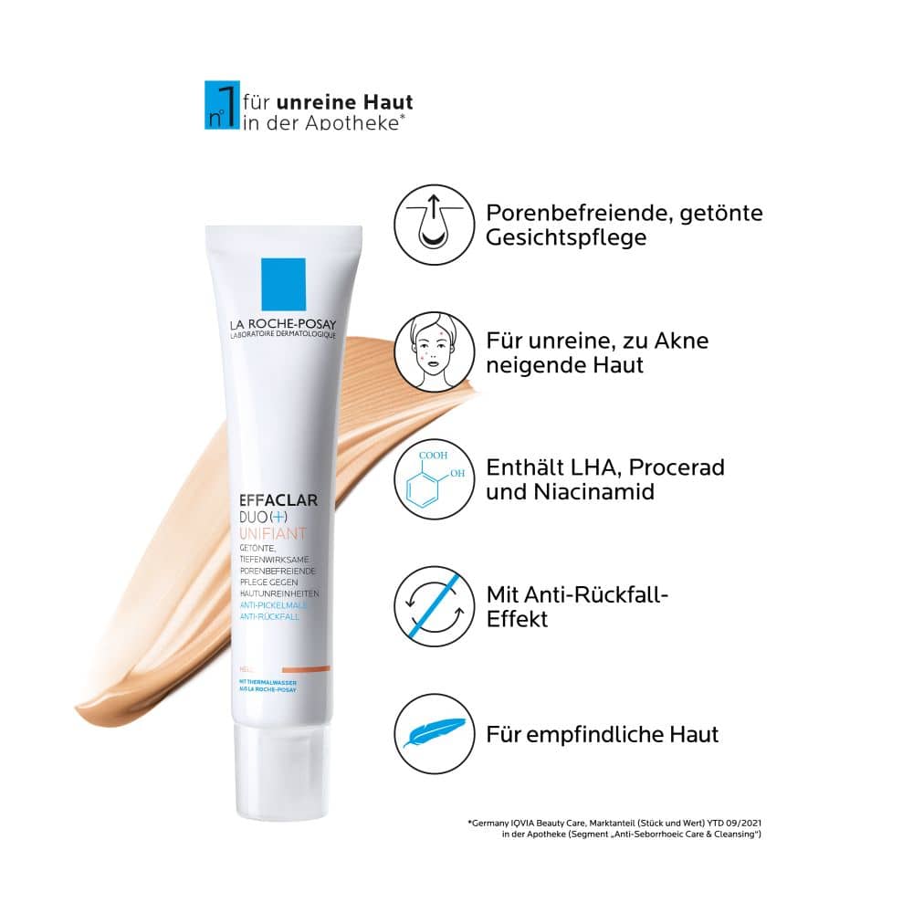 LA ROCHE-POSAY Effaclar Duo+ Unifiant Creme getönt hell 40 ml Creme