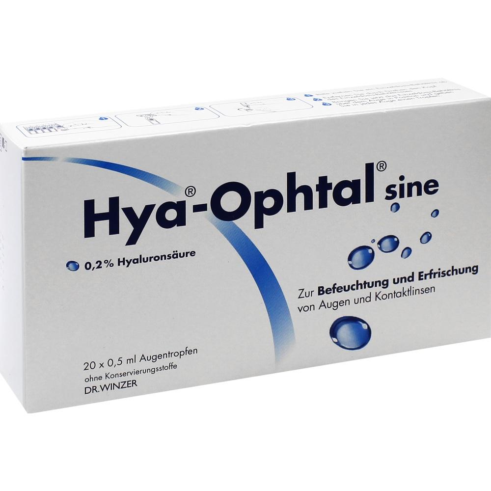 HYA OPHTAL sine Augentropfen 20X0.5 ml Augentropfen