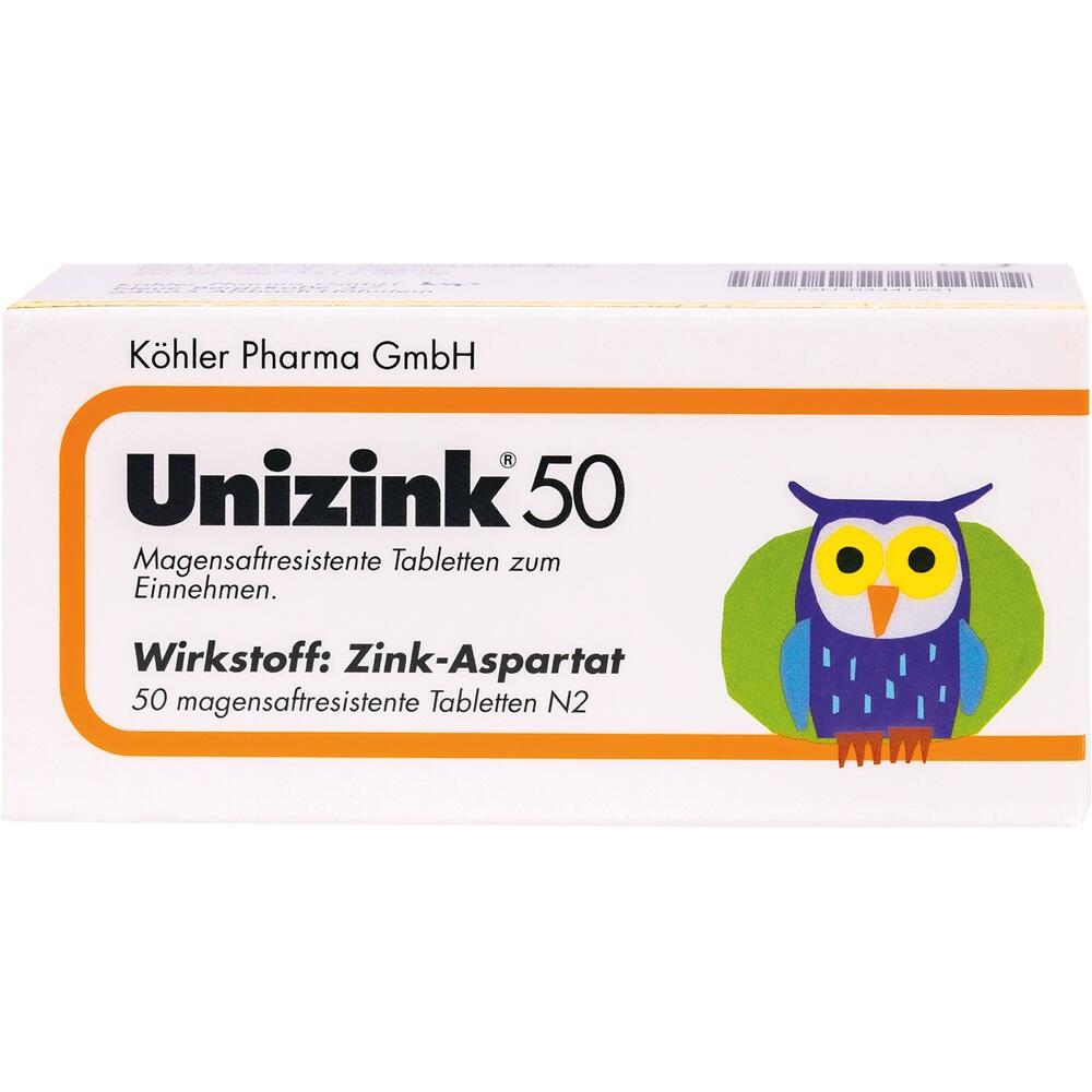 Unizink 50 50 St Tabletten magensaftresistent
