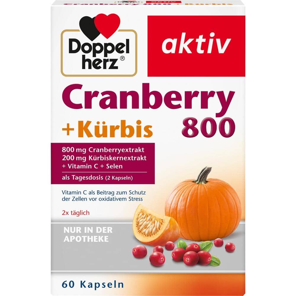 Doppelherz aktiv Cranberry 800 + Kürbis  60 St Kapseln