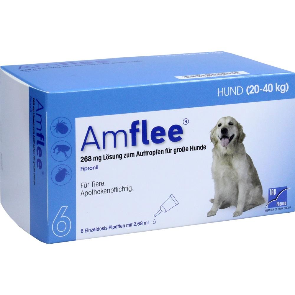 AMFLEE 268 mg Spot-on Lsg.f.große Hunde 20-40kg 6 St Lösung