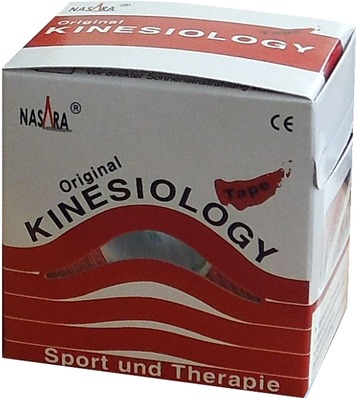 NASARA Kinesiologie Tape 5 cmx5 m rot 1 St Pflaster