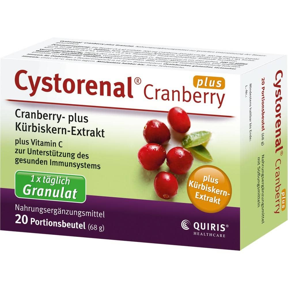 CYSTORENAL Cranberry plus 20 St Granulat