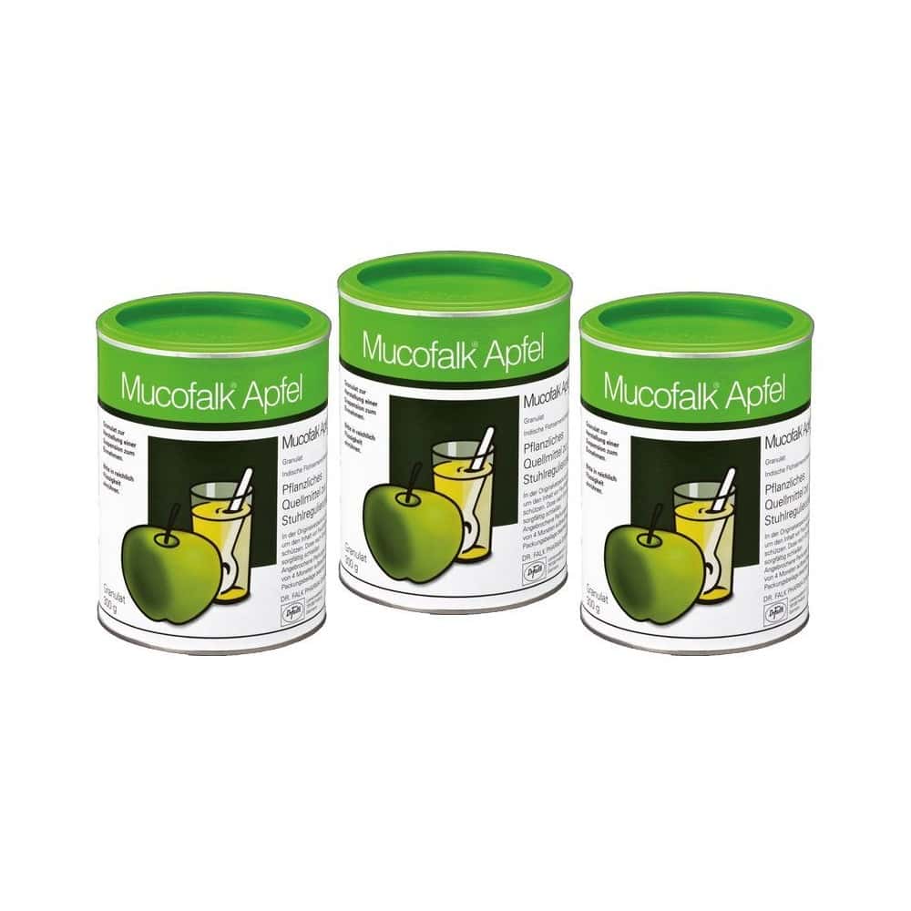 Mucofalk Apfel 3er-Set 3X300 g Granulat zur Herstellung einer Suspension zum Einnehmen