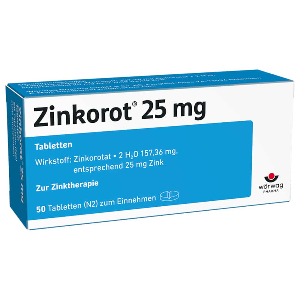 Zinkorot 25 mg 50 St Tabletten