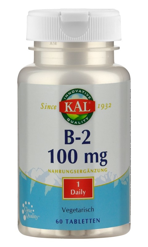 VITAMIN B-2 100mg NAHRUNGSERGÄNZUNG 60 St Tabletten