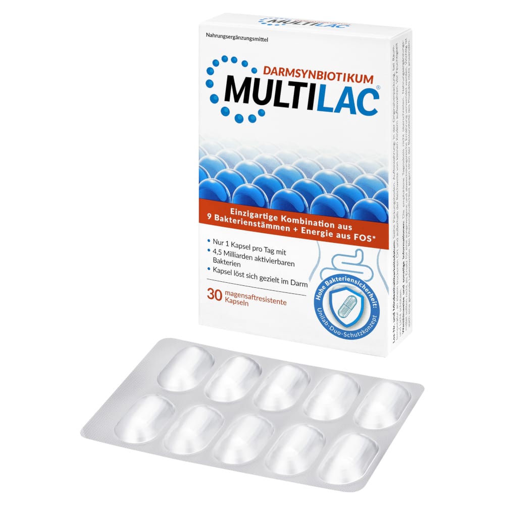 MULTILAC DARMSYNBIOTIKUM 30 St Kapseln magensaftresistent