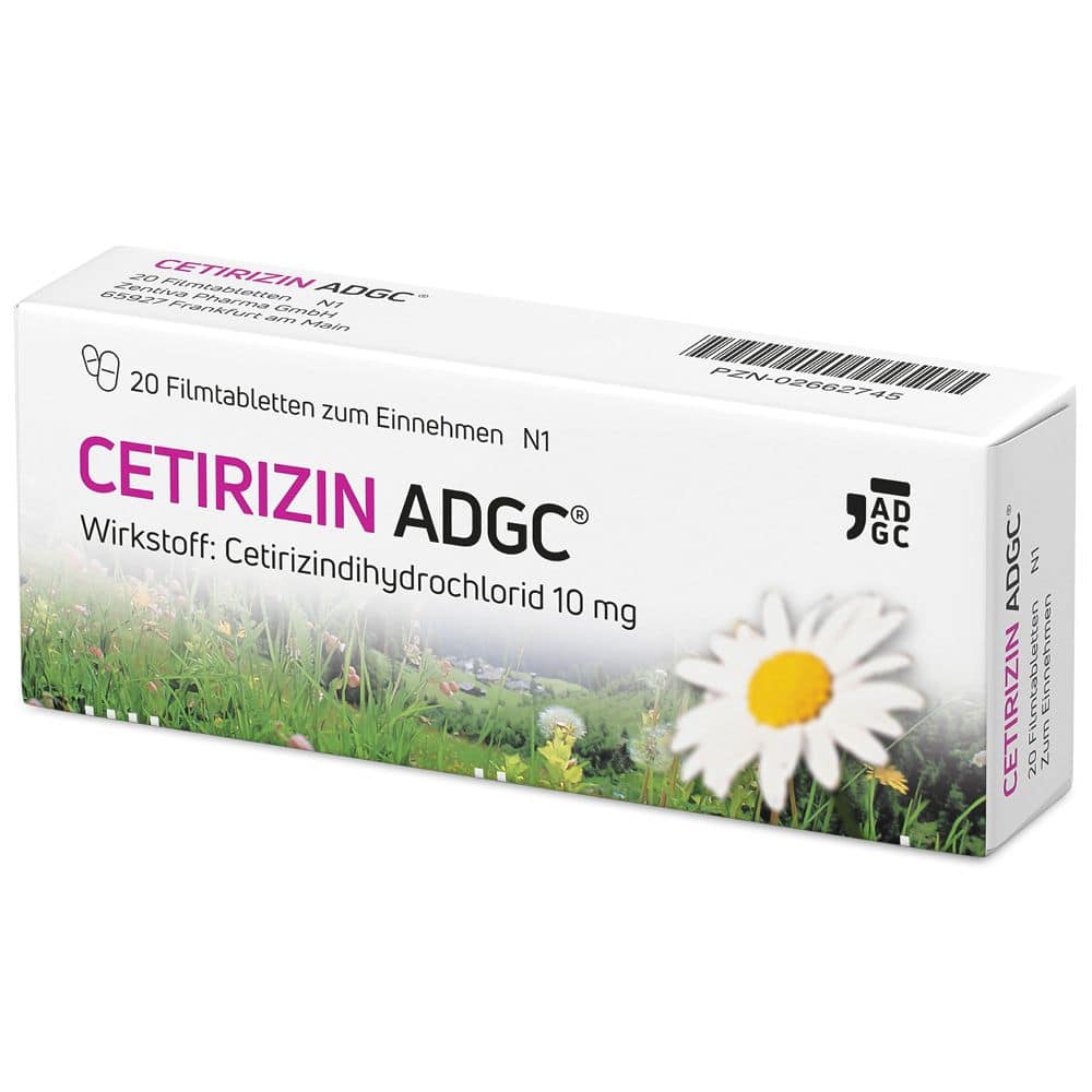 Cetirizin-ADGC 20 St Filmtabletten