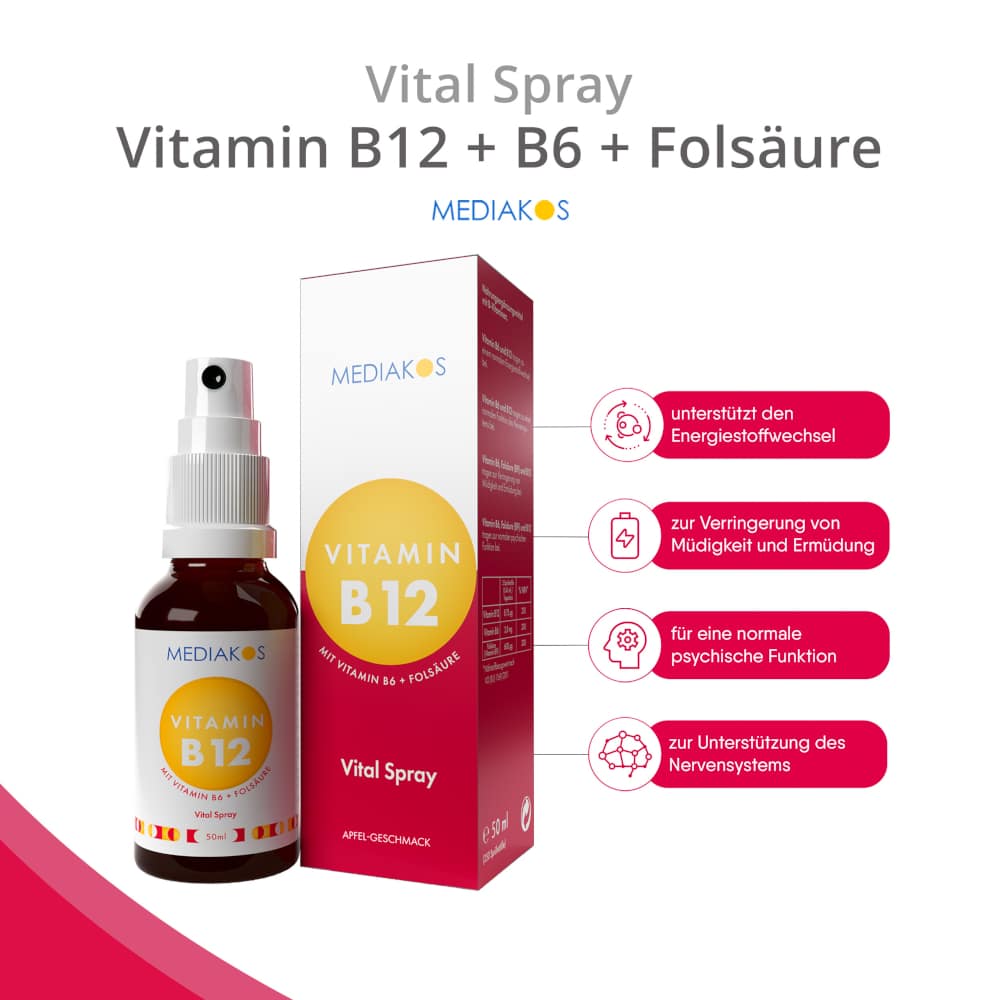 MEDIAKOS VITAMIN B12 Vital Spray 50 ml Spray