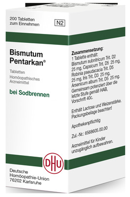 BISMUTUM PENTARKAN Tabletten 200 St Tabletten
