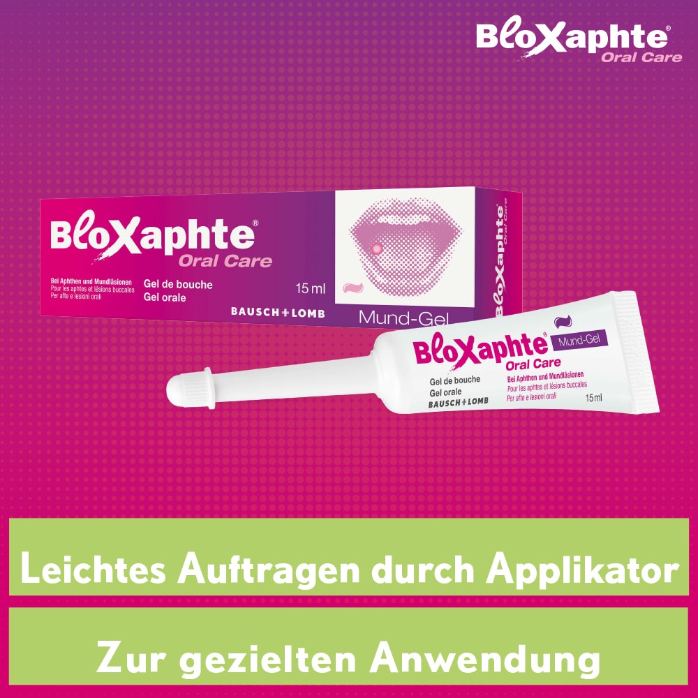 Bloxaphte Oral Care Mundgel bei Aphthen und Verletzungen im Mund 15 ml Gel