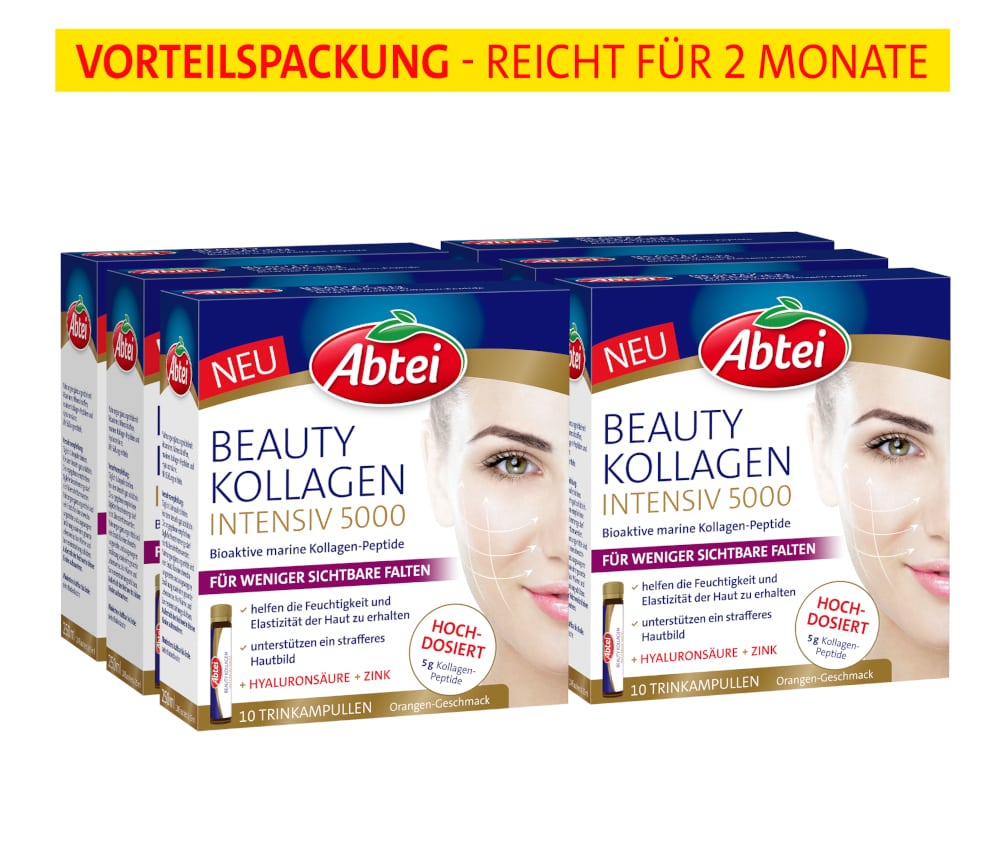 Abtei BEAUTY KOLLAGEN INTENSIV 5000 Vorteilspackung 6X10X25 ml Trinkampullen