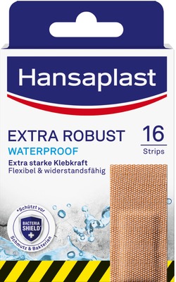 Hansaplast EXTRA ROBUST  WATERPROOF 16 Strips 16 St Pflaster