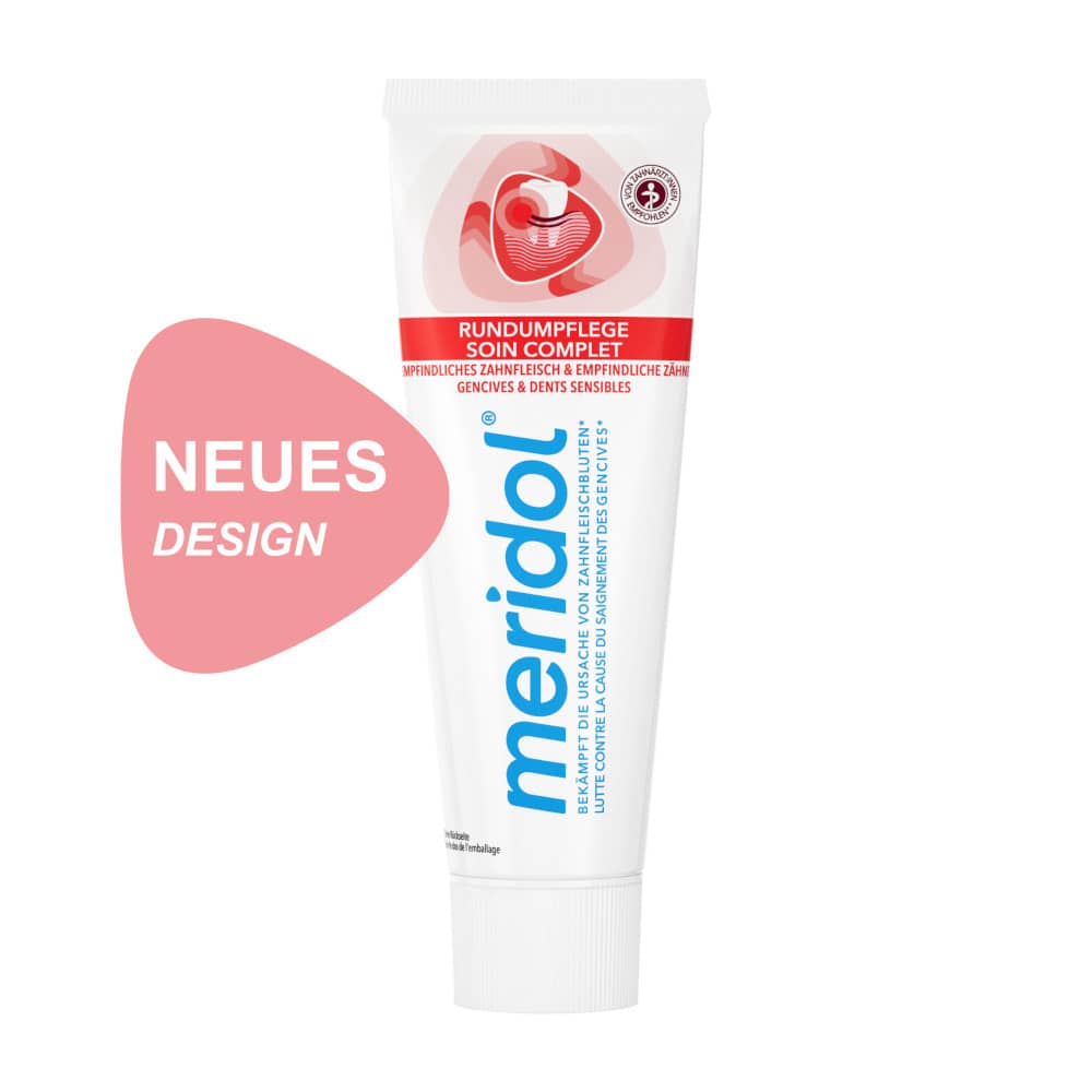 meridol Zahnpasta RUNDUMPFLEGE EMPFINDLICHES ZAHNFLEISCH & ZÄHNE 75 ml Zahnpasta