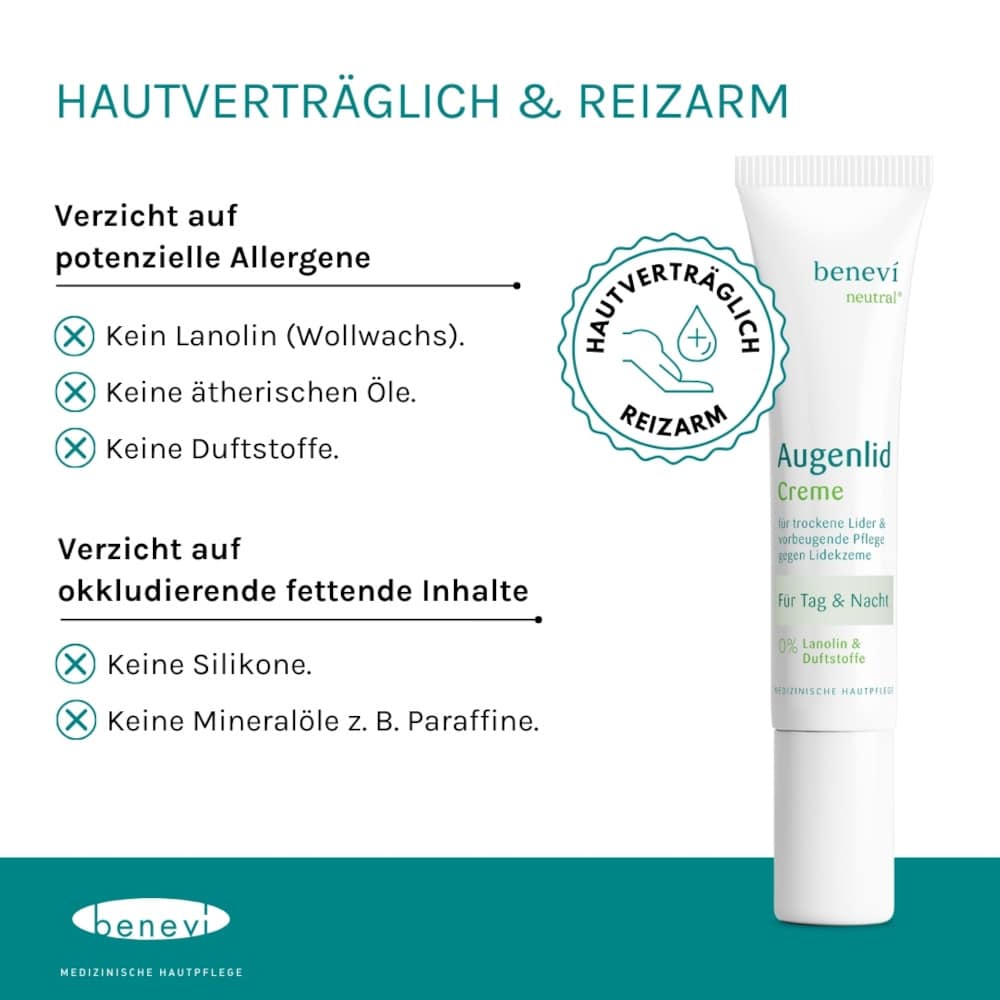BENEVI Neutral Augenlid-Creme 15 ml Creme BENEVI Neutral Augenlid-Creme 15 ml Creme
