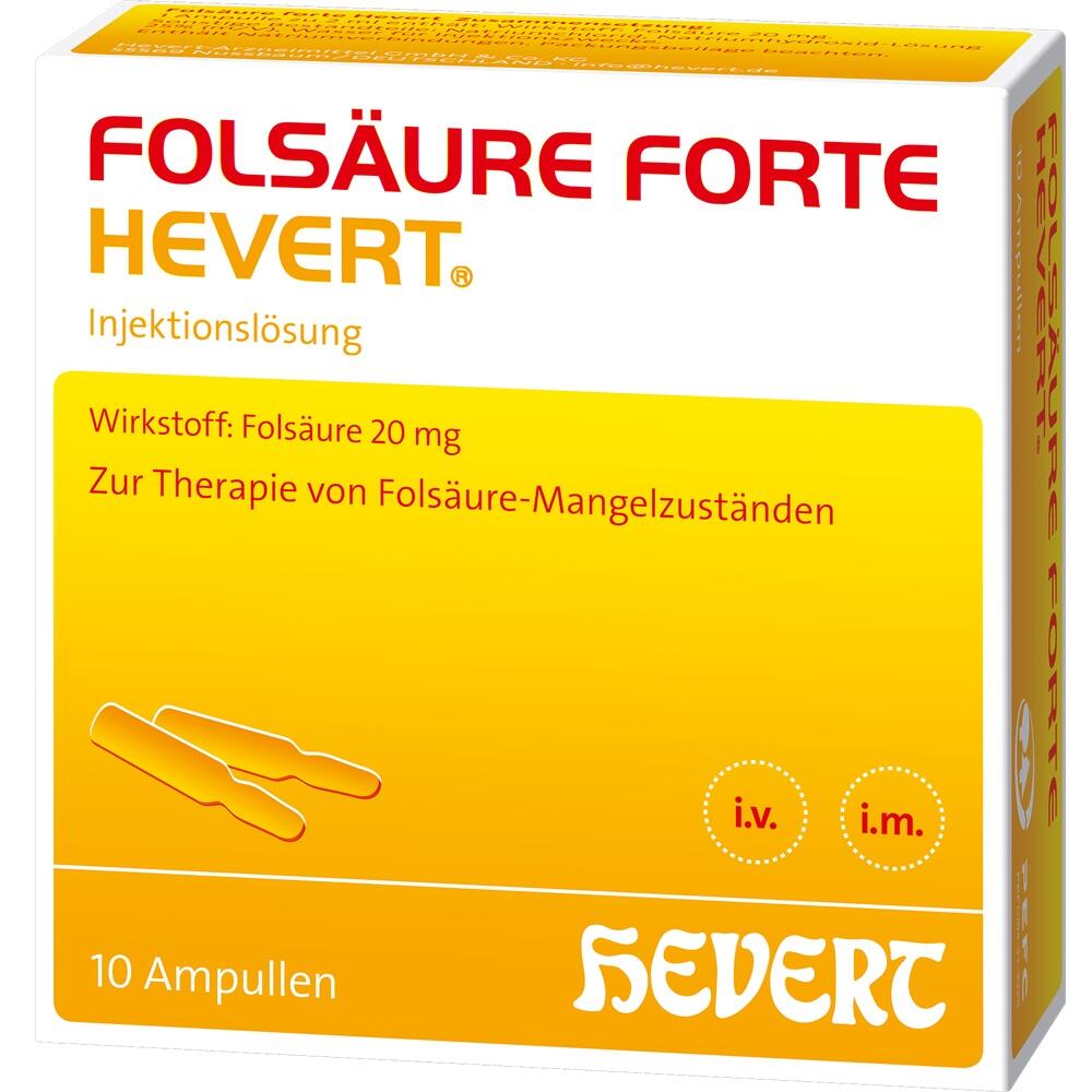 FOLSÄURE HEVERT forte Ampullen 10X2 ml Ampullen