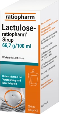 Lactulose ratiopharm bei Verstopfung 500 ml Sirup