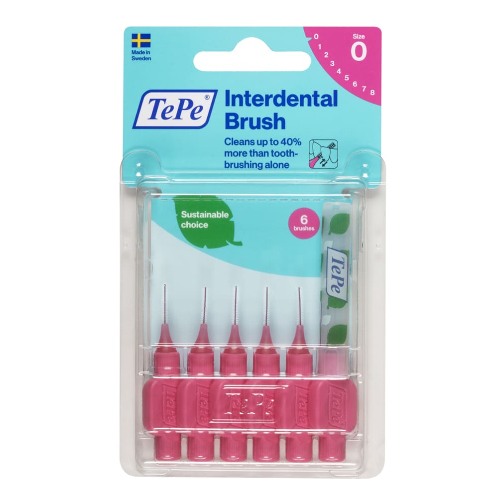TEPE Interdentalbürste 0,4mm pink 6 St Zahnbürste