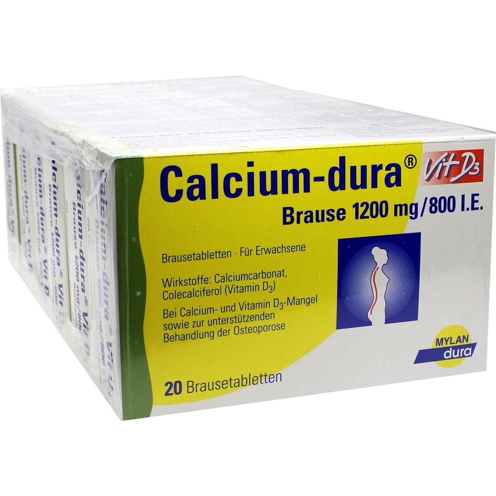 Calcium-dura Vit D3 Brause 1200mg/800 I.E. 120 St Brausetabletten