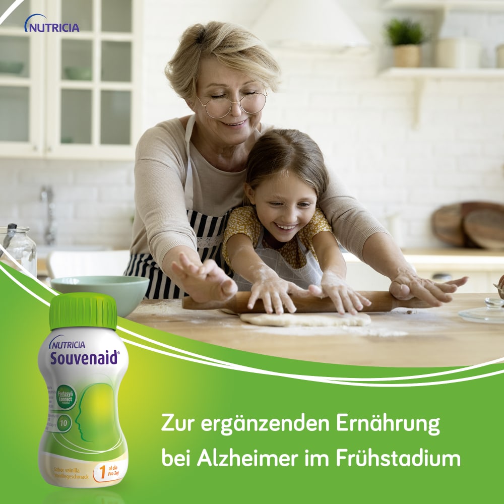 NUTRICIA Souvenaid Trinknahrung Vanillegeschmack 4X125 ml Flüssigkeit