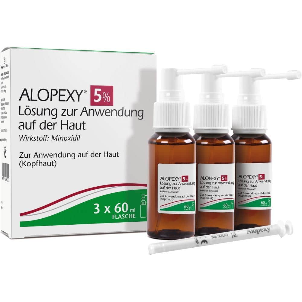 ALOPEXY 5% Lösung zur Anwendung auf der Haut 3X60 ml Lösung