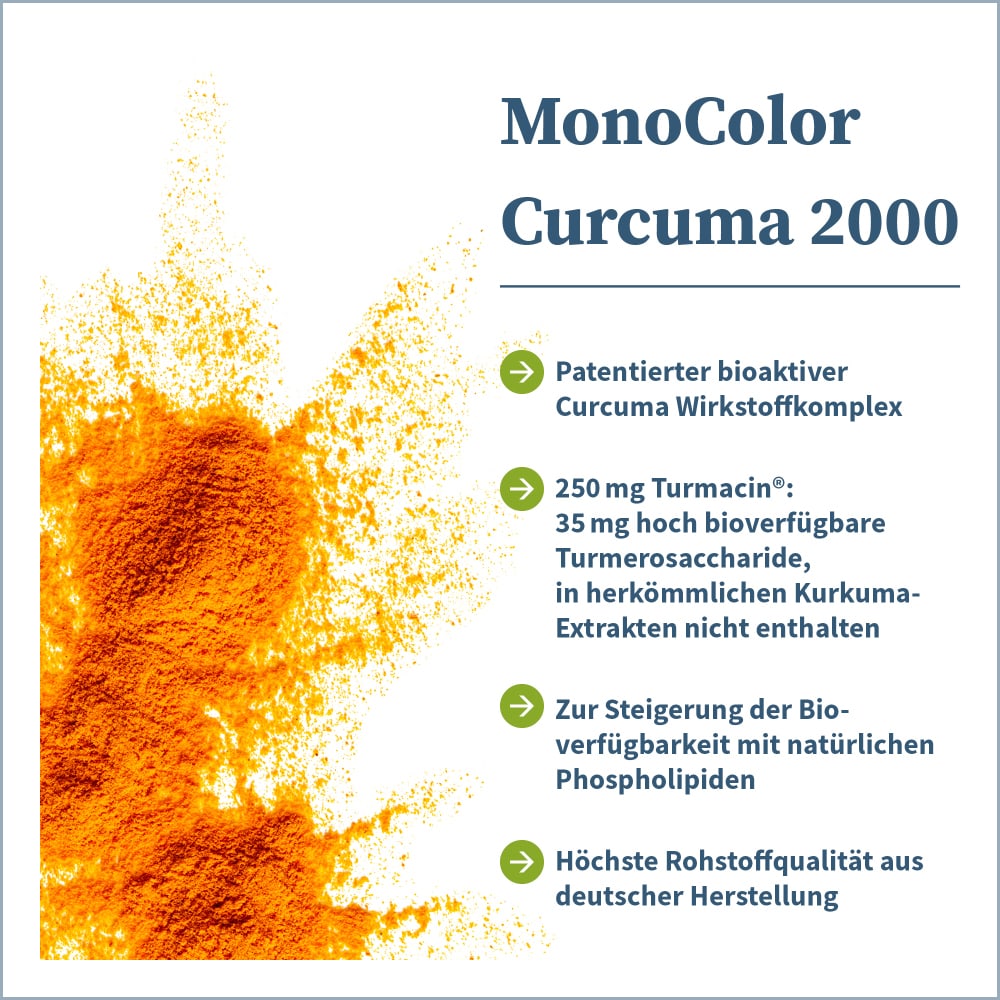 NatuGena MonoColor Curcuma 2000 90 St Kapseln