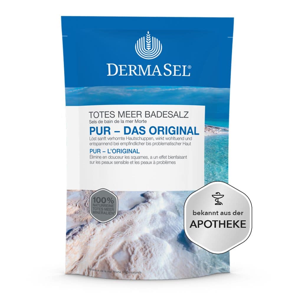 DERMASEL Totes Meer Badesalz Pur 500 g Salz