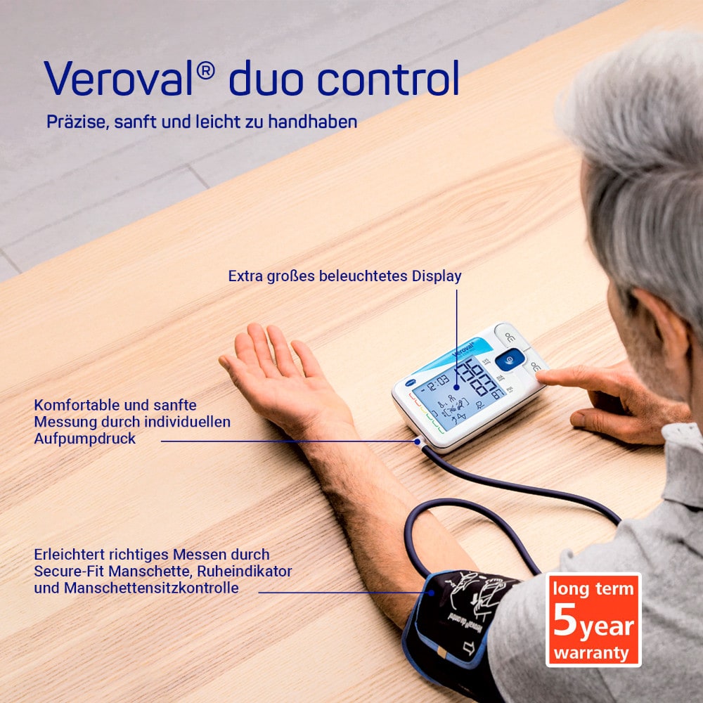 Veroval Duo Control Blutdruckmessgerät Medium 1 St