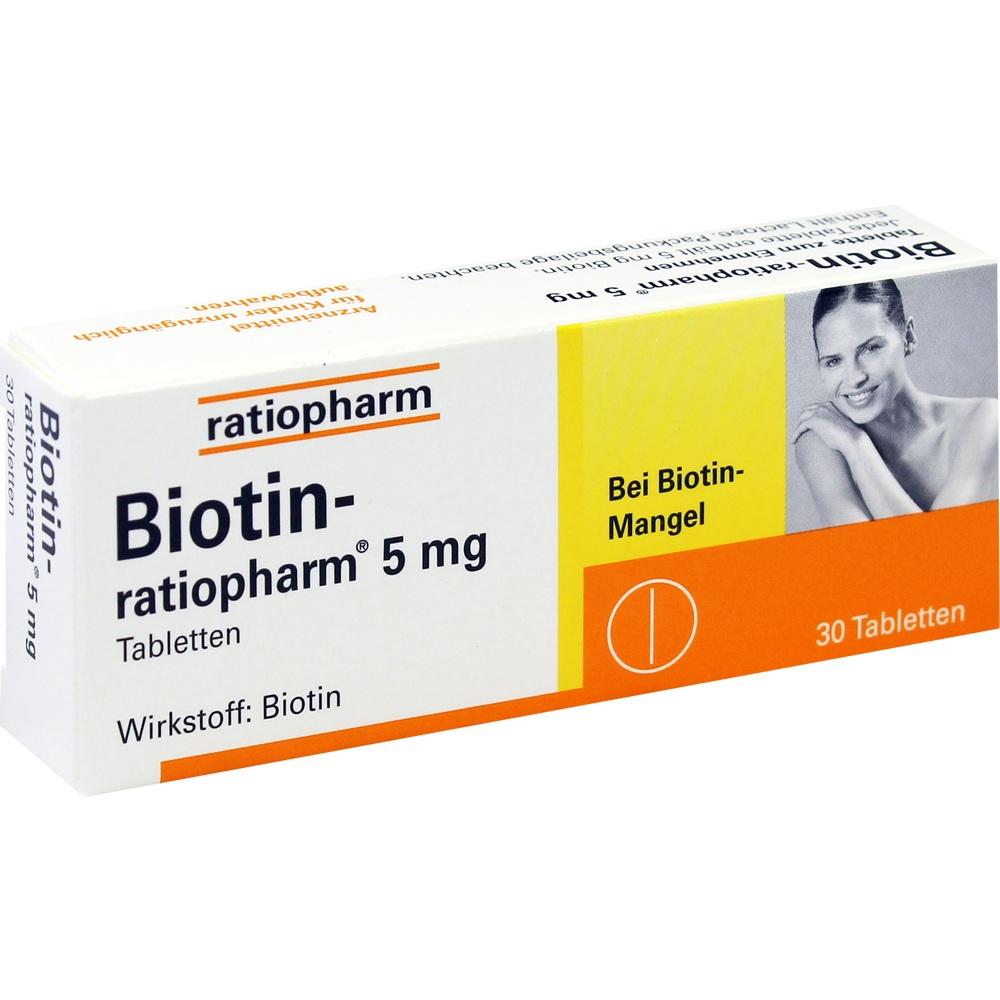 Biotin-ratiopharm 5 mg  30 St Tabletten