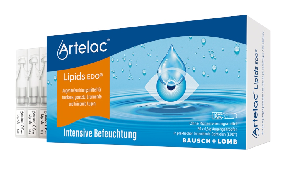 Artelac Lipids EDO Augengeltropfen für stark tränende Augen 30X0.6 g Augengel