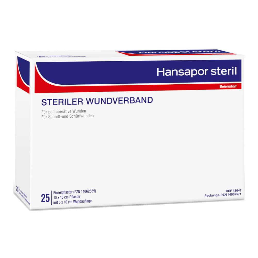 Hansapor STERILER WUNDVERBAND 10 x 15cm 25 St Verband