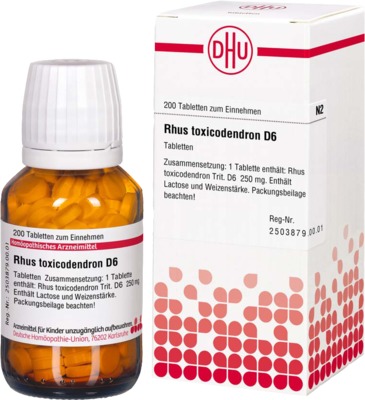 RHUS TOXICODENDRON D 6 Tabletten 200 St Tabletten