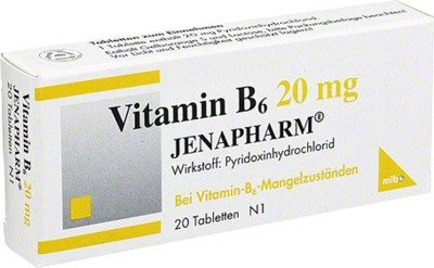 VITAMIN B6 20 mg Jenapharm Tabletten 20 St Tabletten