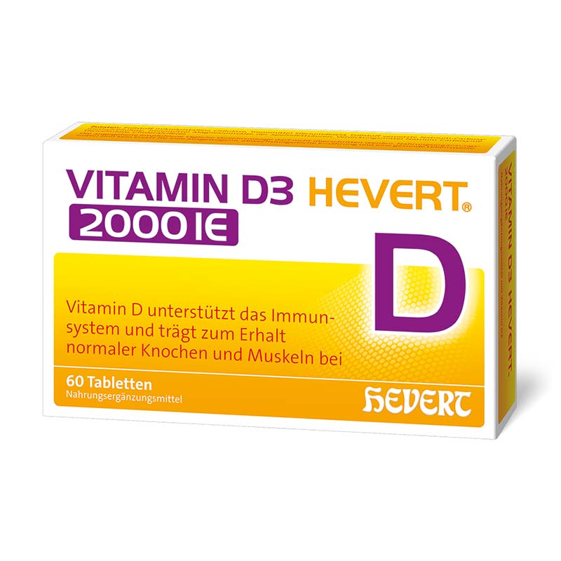 VITAMIN D3 HEVERT 2.000 I.E. 60 St Tabletten