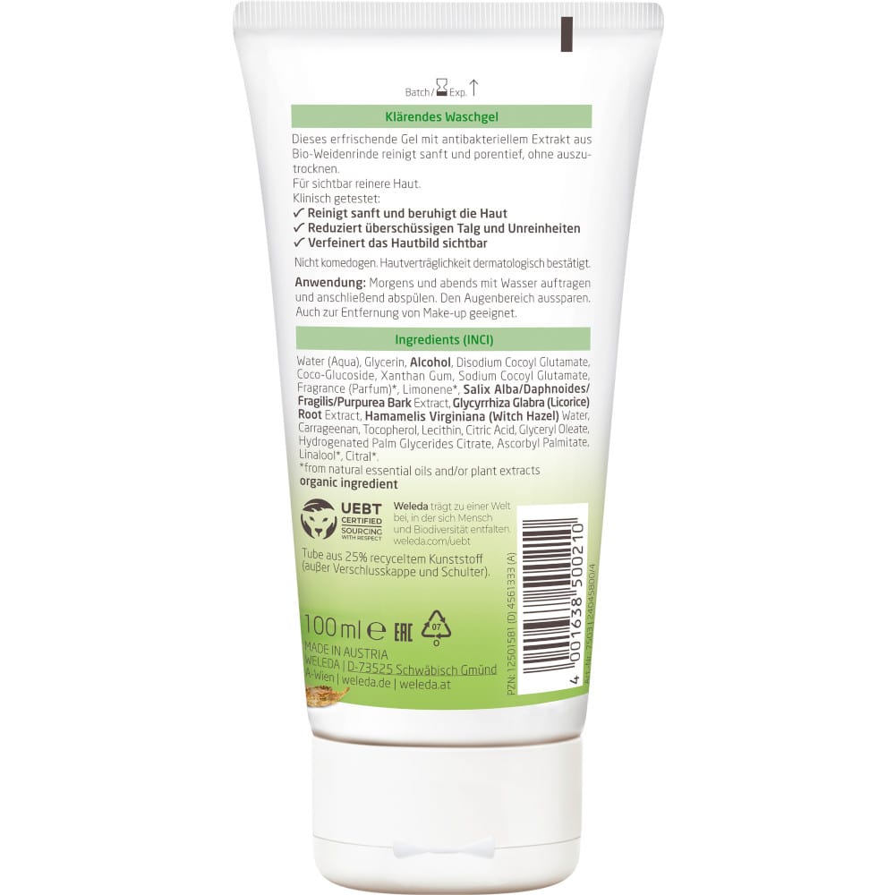 Weleda Naturally Clear Klärendes Waschgel 100 ml Gel