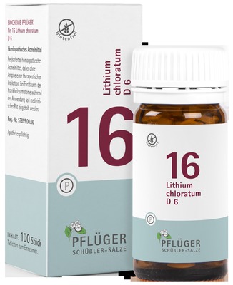 Schüßler-Salz Nr. 16 Lithium chloratum D6 100 St Tabletten